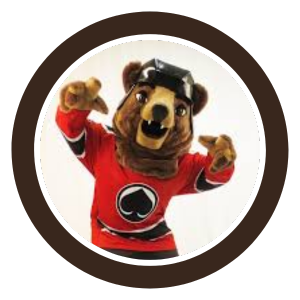 rysty mesikämmen ässät maskotti