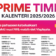 Prime Time kalenteri 2025-2026 sm-liiga.com